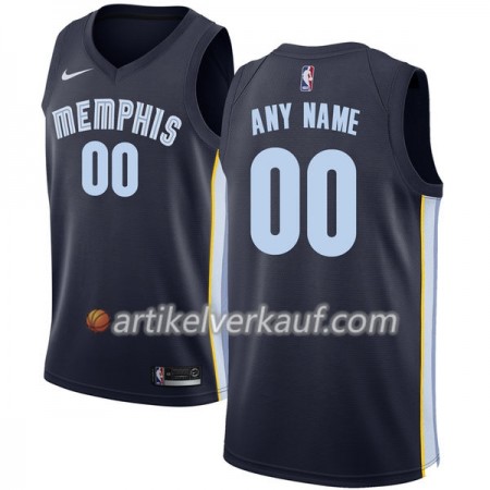 NBA Memphis Grizzlies Trikot Nike 2017-18 marineblau Personalisierung Swingman - Herren